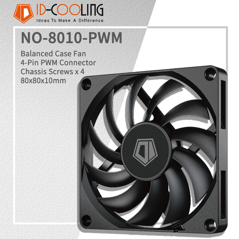 Esports Gaming Fan - NO-8010-PWM ID pendingin PC 80MM, kipas