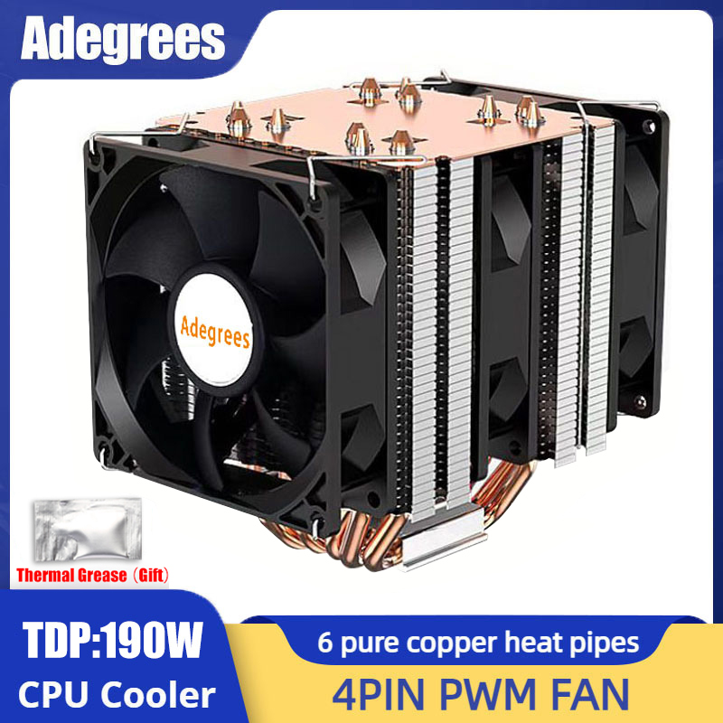 Esports Gaming Fan - Pendingin CPU pipa panas 6, kipas