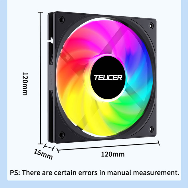 Teucer 120mm Kipas Casing PC F - Esports Gaming Fan ulasan dan harga