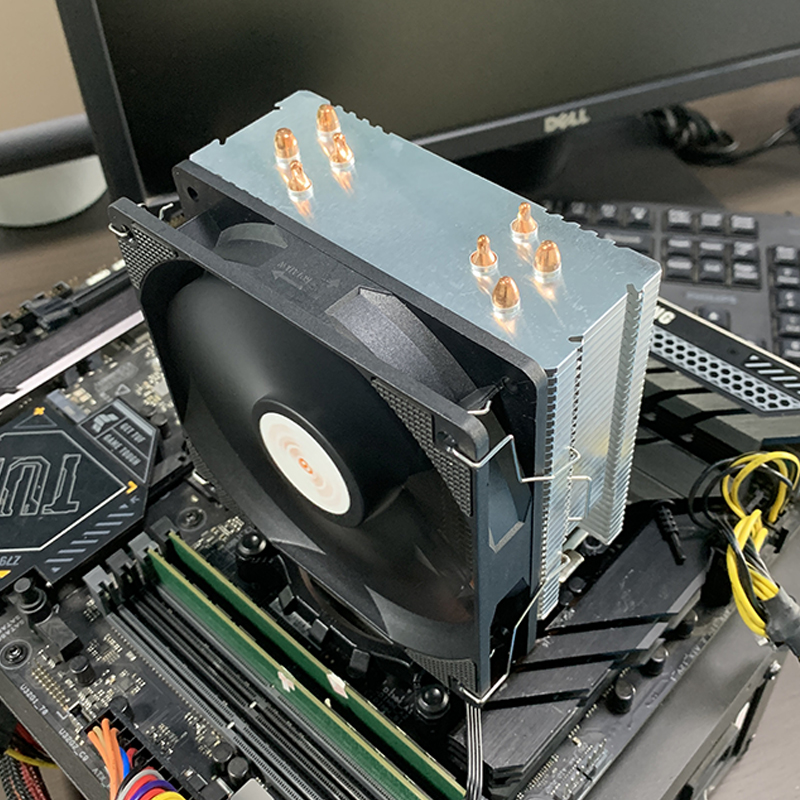 Pendingin CPU Menara X99 4 Hea - Esports Gaming Fan ulasan dan harga
