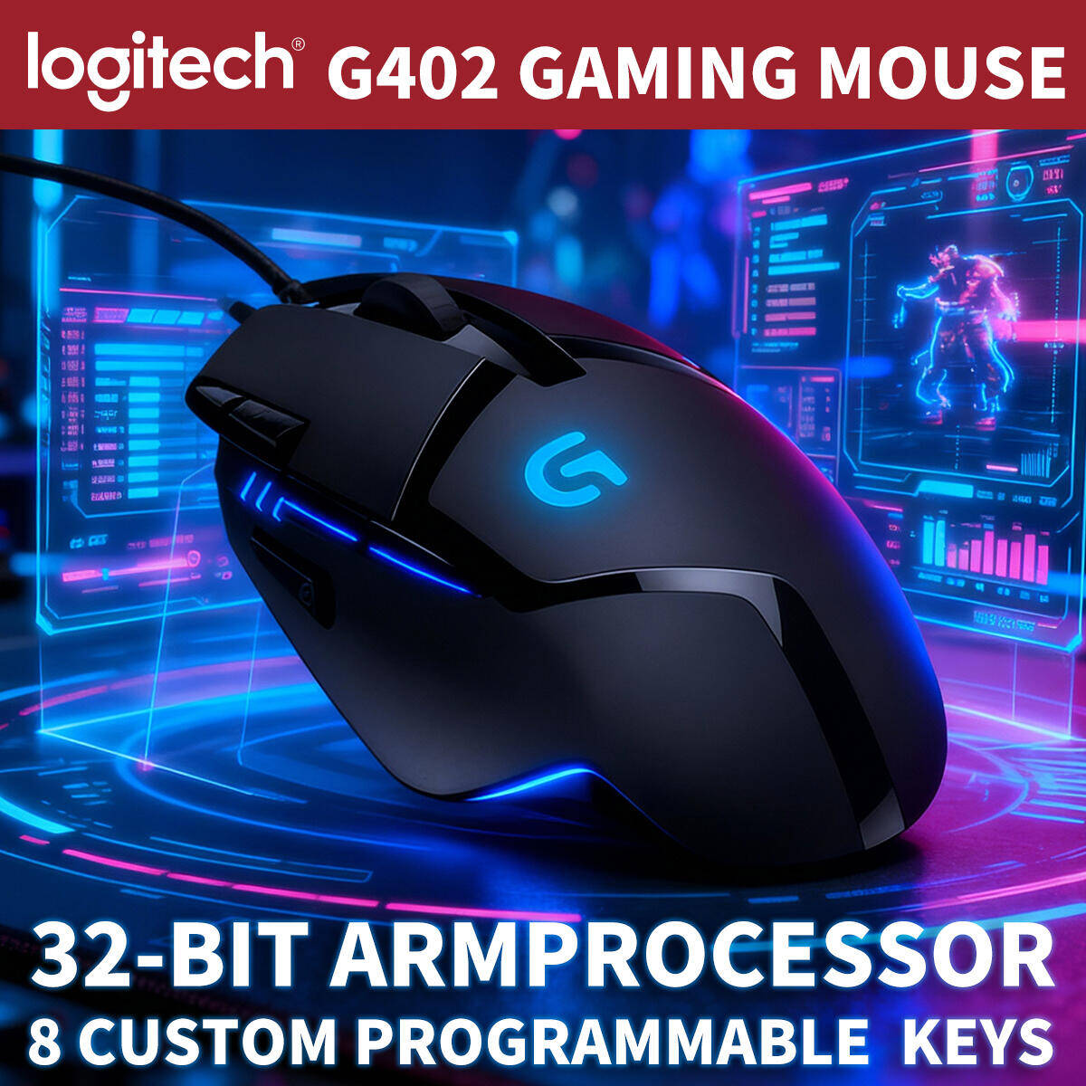 Logitech G402 Hyperion Fury Ga - Esports Gaming Training ulasan dan harga